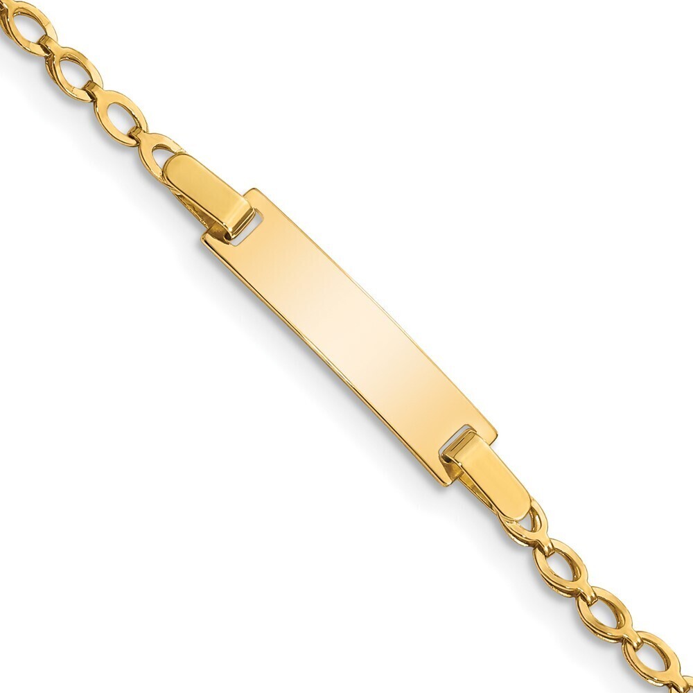 14k Yellow GoldPolished ID Bracelet
